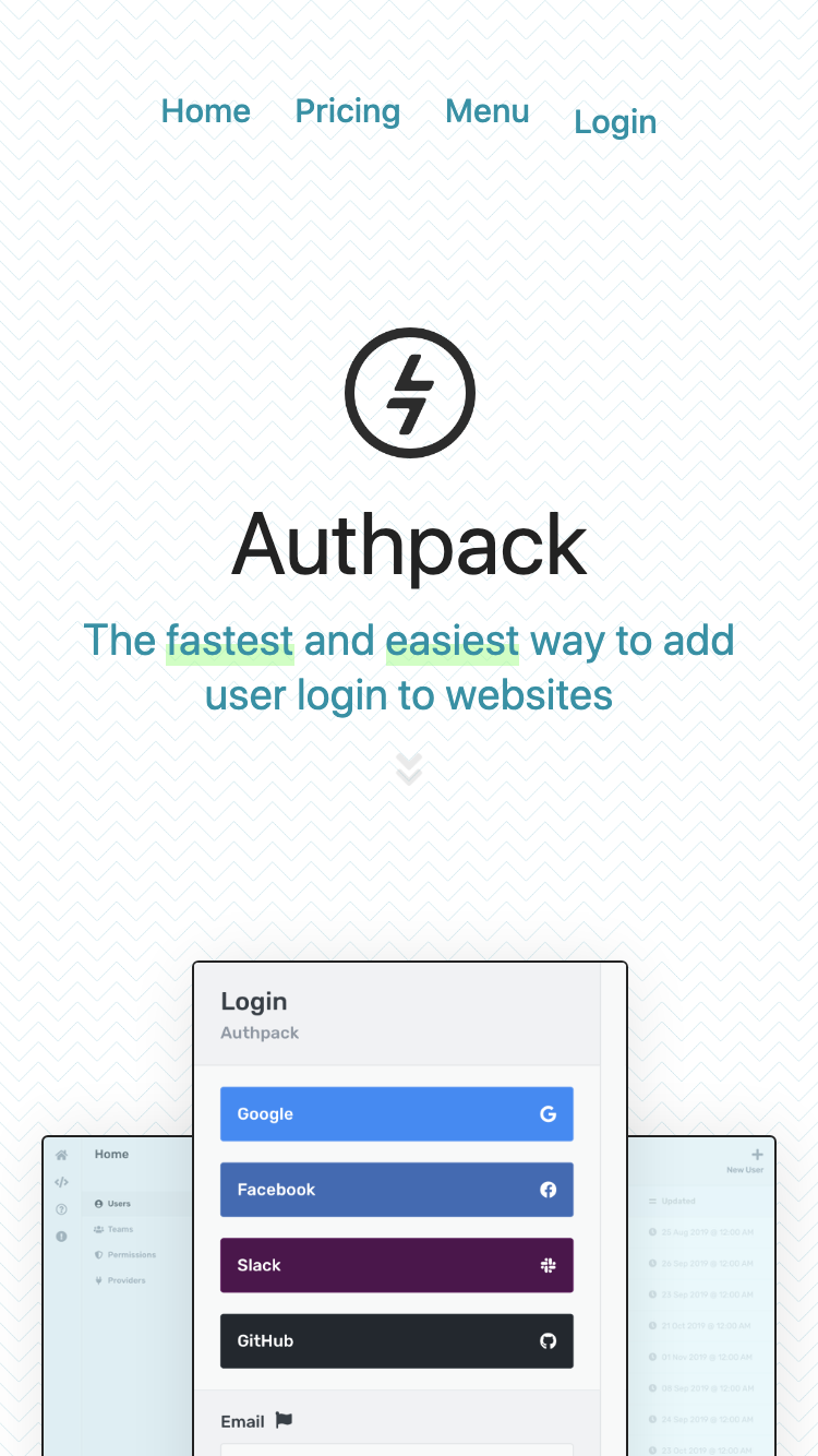 Authpack screenshot