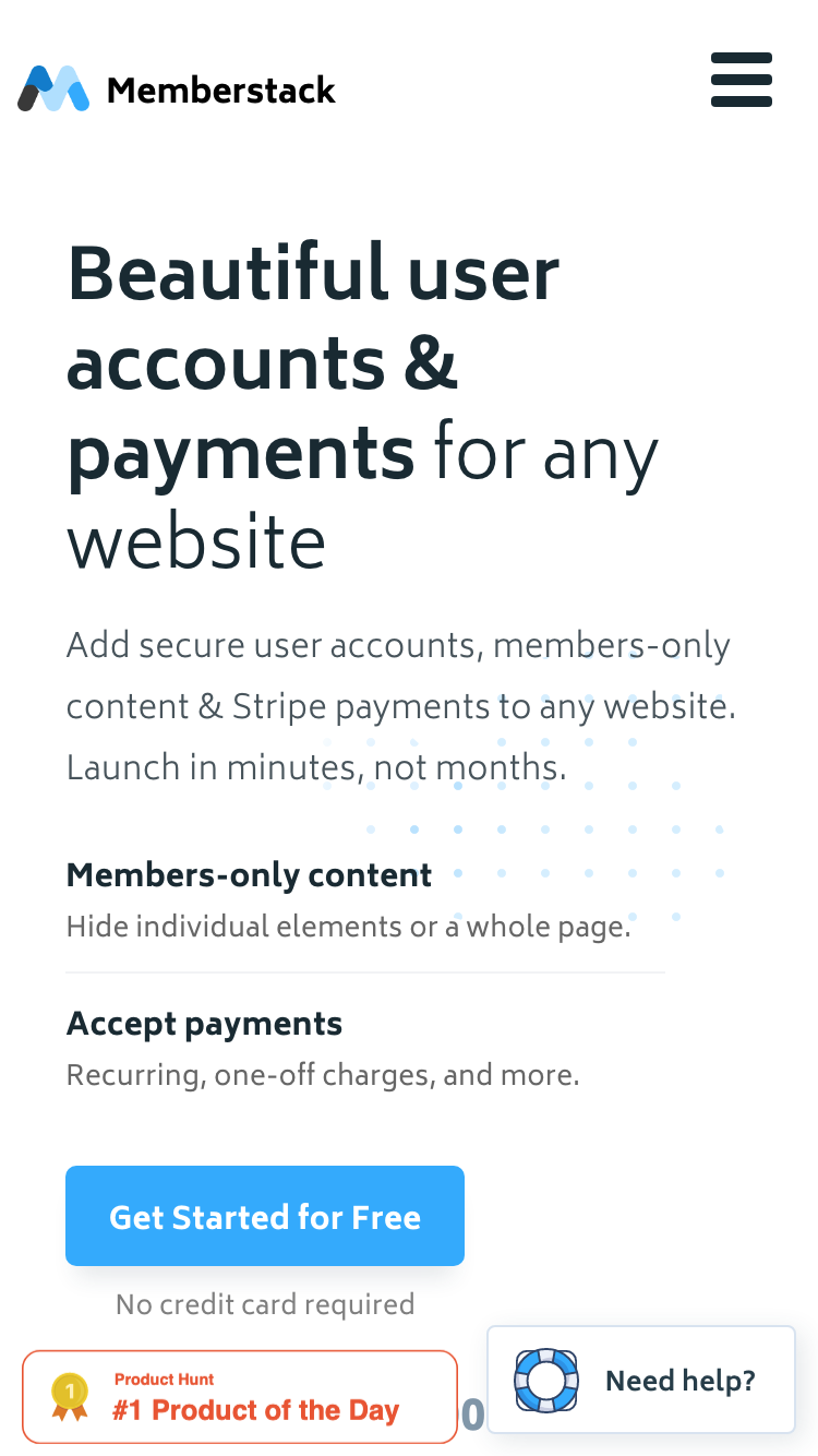 Memberstack screenshot